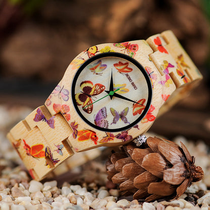 Wooden Watch Collection - The Butterfly Pine