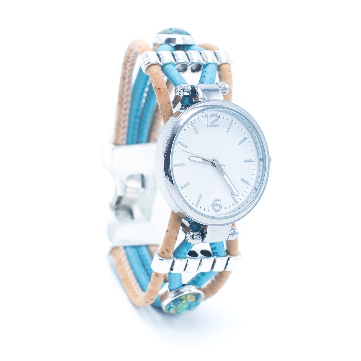 Cork Watch Collection - The Sea Blue